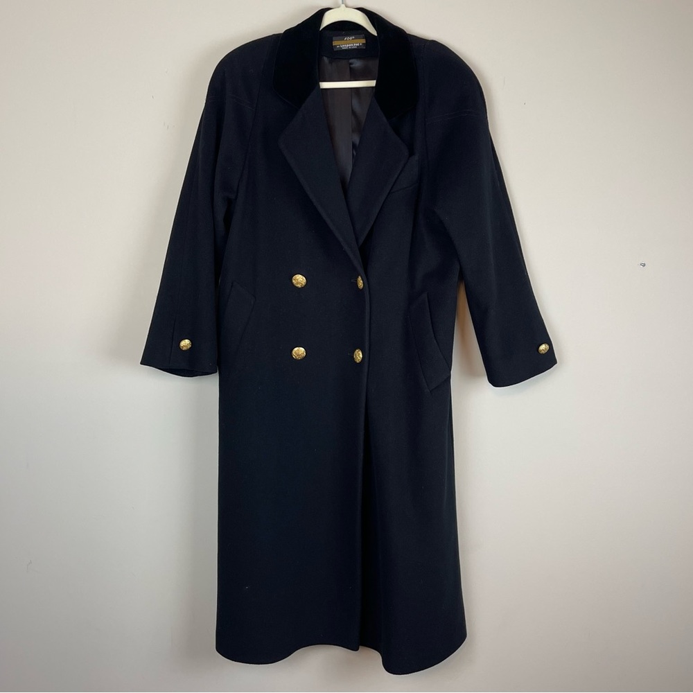 Vintage London Fog 100% Wool Double Breasted Coat Sz 8 Regular
